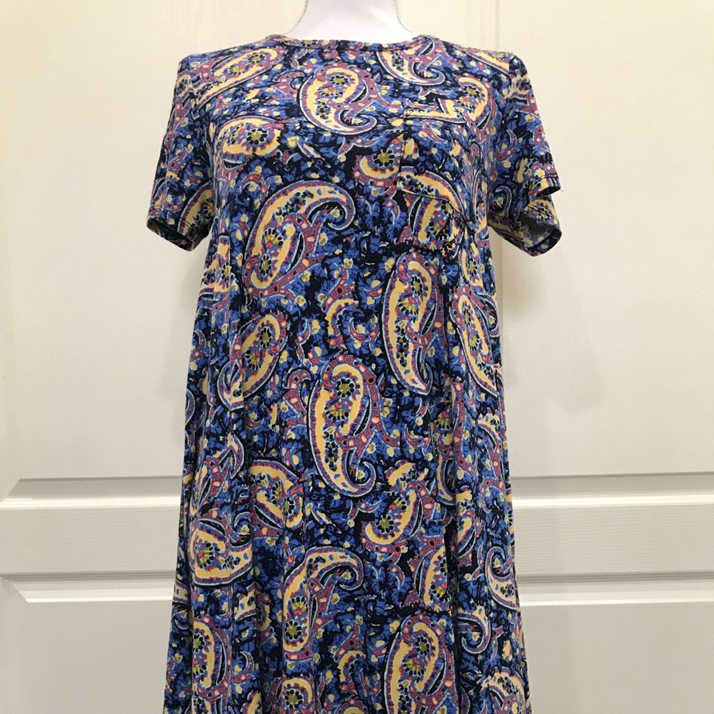LulaRoe Simply Comfortable Hi-Lo Paisley Dress